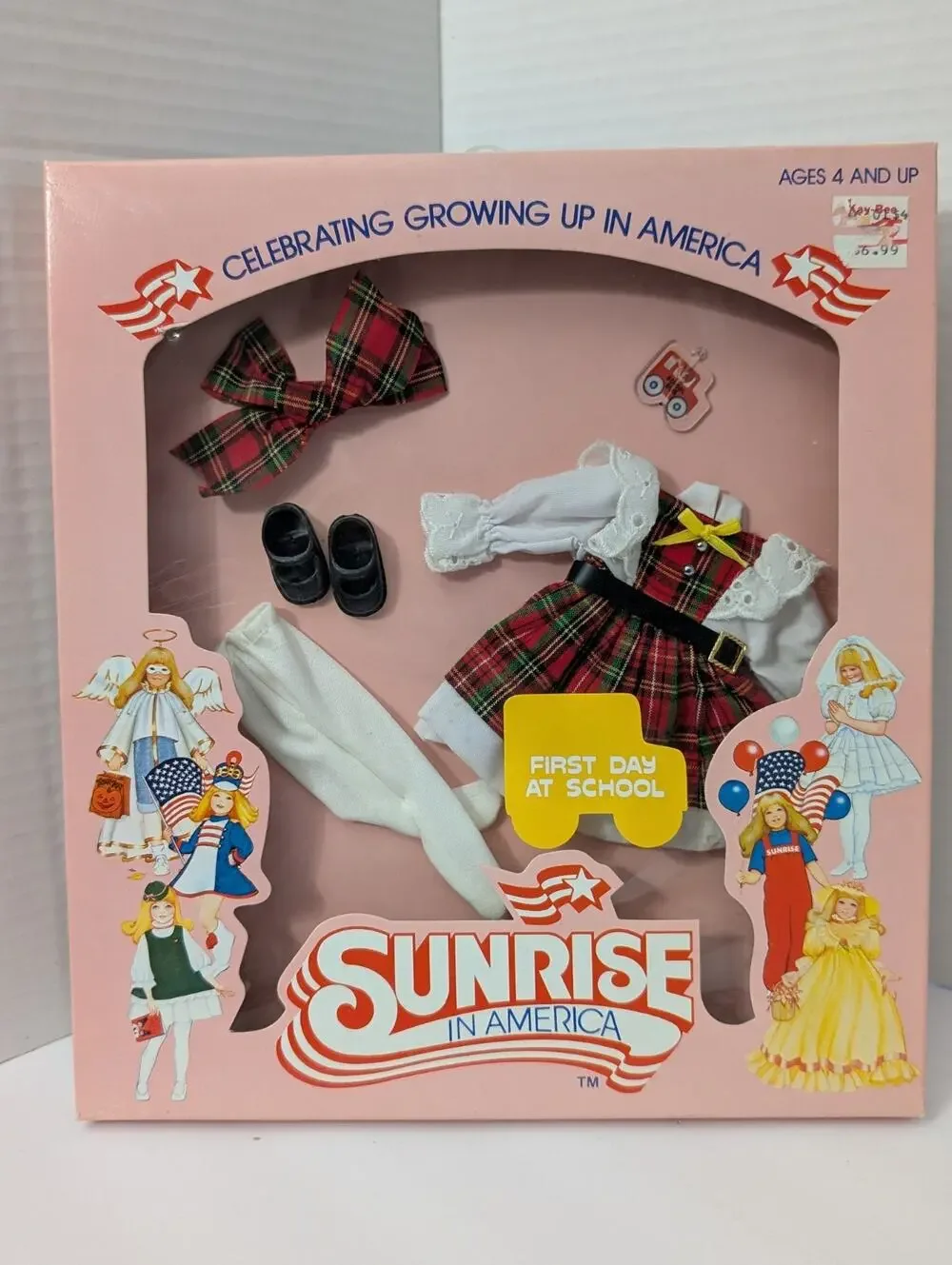 Vintage 1982 Sunrise in America First Day at School Outfit Gatabox Ltd New